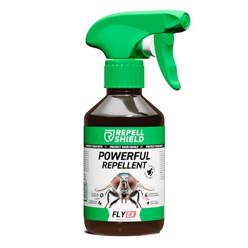 RepellShield Fly Repellent Spray - Natural Citronella Oil, Pet-Safe, Non-Toxic, High Efficiency Pest Control for Homes, Pleasant Scented, Versatile Indoors & Outdoors - Eco-Friendly Eradication, 250ml