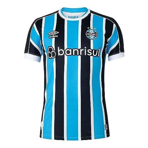 Camisa Masculina Grêmio Of. I 2023/24 Umbro Com nº 10 Cor:Azul;Tamanho:G