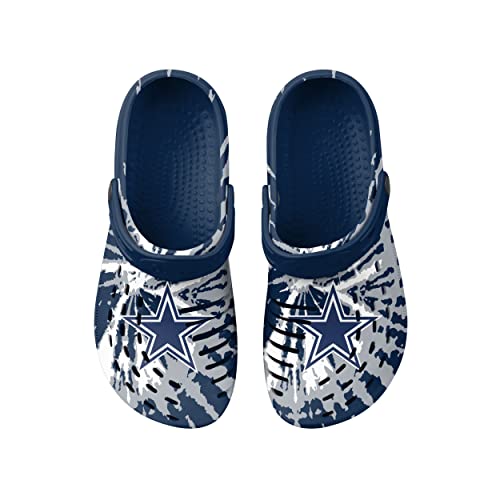 Image of FOCO Mens NFL Team Logo Tie-dye Garden Water Sandals Shoes Slipper Clogs with Strap