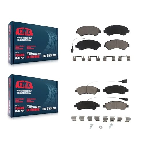 CMX Front Rear Ceramic Brake Pads Kit Replacement For 2014-2020 Ram ProMaster 2500 3500 1500 With Solid Rotor KCX-100423 by CMX - Used condition - CA$85.06
