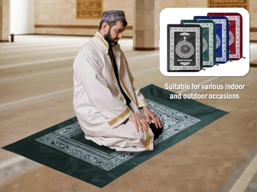 Alfombra de oración musulmana para viajes en familia set de 8 mantas impermeables CLMJHG 3