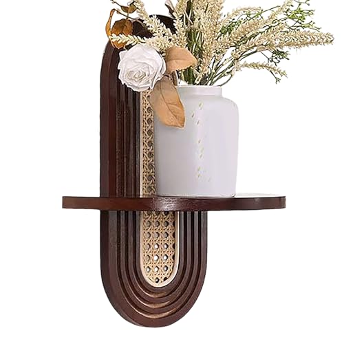 Rattan-Regalwand – Hängendes Bücherregal | Schwimmendes...