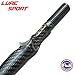 LureSport 3K Woven Carbon Unibody 35.5cm Cast Reel Seat Grip Handle Round Butt Fuji KDPS16 with Butt Cap Rod Building Component Repair DIY