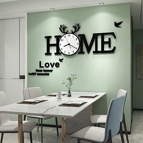 Yisile Large Decorative Wall Clock Battery Operated 40 Inch Home Design Modern Clock Silent Quartz Wall Clocks For Living Room Decor Non Ticking Bedroom Office Kitchen Decor Big Clock Wall 3D Sticker #TOP1