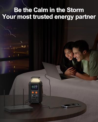 ASPERX Portable Power Station,192Wh 60000mAh LiFePO4 Battery with 200W Output, Dual 140W PD3.1 Fast Charging,Smart Display,DC Laptop Power Bank Station for Outdoor Travel, Camping, Emergency - Image 7