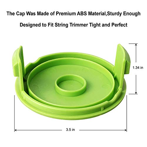 Thten 29242 29082 Trimmer Spool Replacement 27Ft 0.065 Inch For Greenworks 24V 40V 21052 29272 And 21212 Dual Line Electric String Trimmers With 3411546A6 Cap Covers Parts(6Pack+2 Cap) #TOP3