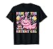 Mom Of the Birthday Axolotl Girl Matching Family Party T-Shirt