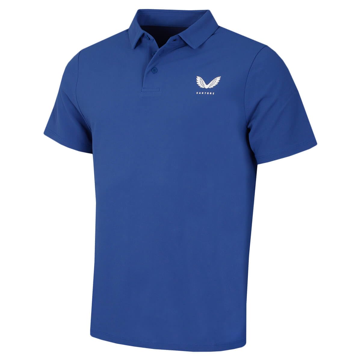 Castore Mens Essential Short Sleeve Golf Polo Shirt - Royal Blue - XL