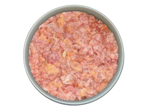 Fertigbarf Regional in NRW produziert -Komplettpaket Getreidefrei Zuckerfrei -18x 500g Plus 1kg Brustbeinknochen stückig in wiederverschließbaren Schalen (stückig, 500g)