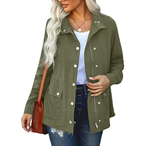 Veste bomber légère femme unie à manches longues pour le printemps et l'été