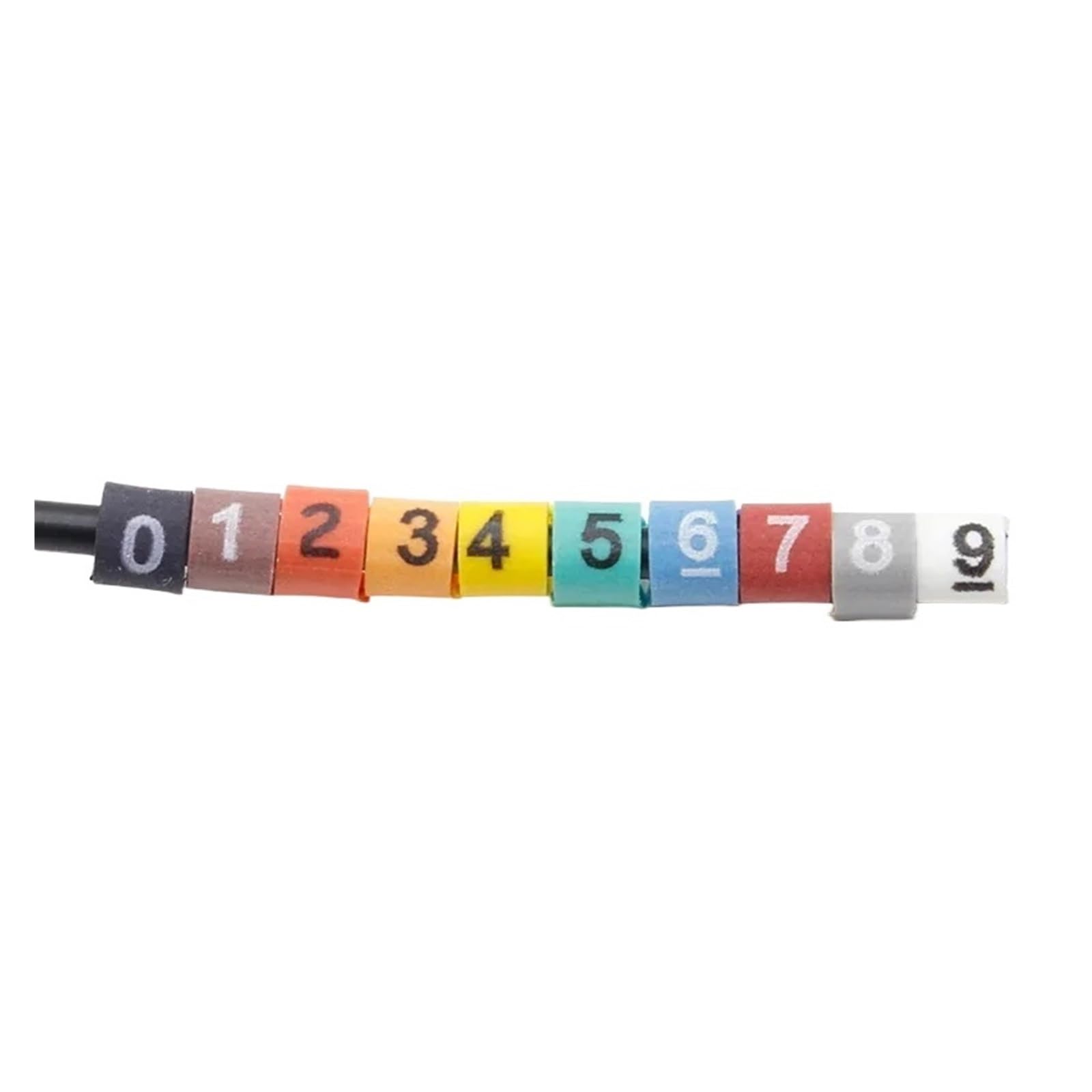 Cable Markers,Wire Marker,500PCS Number Tube Wiring Identification Insulation Sleeve Marking 0 to 9
