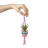 Natural Life Pink Mini Macramé Faux Succulent