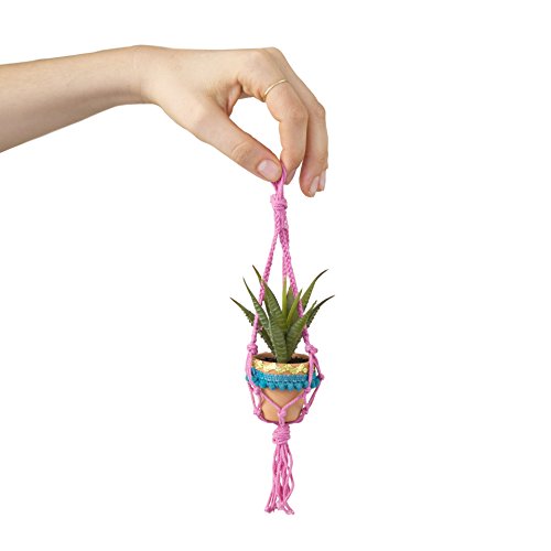 Natural Life Pink Mini Macramé Faux Succulent