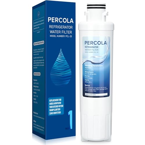 MIWF6200 Water Filter Compatible with Sharp SJWF200 SJG2254FS Thor Kitchen WF200 Zline MIWFT2100 Midea MRS26D5AST MF-2008-R2 Zline RFM-W-36 Refrigerator Models (1 Pack)