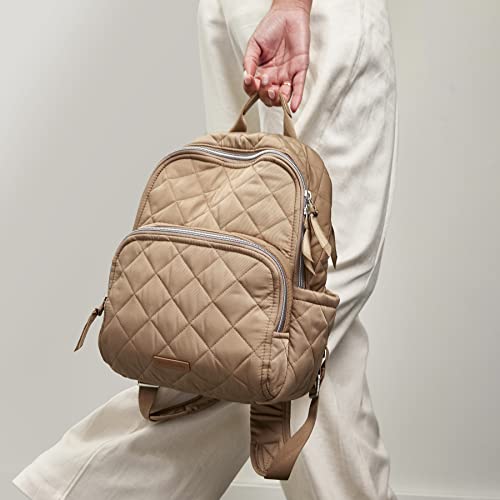 Vera Bradley Women's Performance Twill Small Backpack, Meadowlark Tan, One Size #TOP4