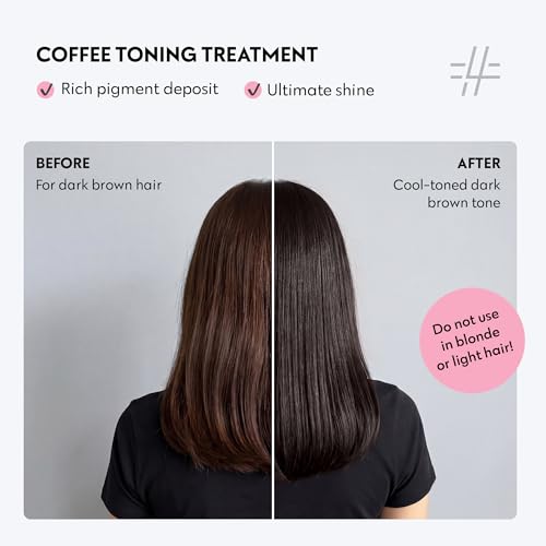 Image of FOUR REASONS Color Mask, Coffee (27 Colors) - Hair Gloss & Color Depositing Conditioner - Semi Permanent Hair Toner for Color-Treated Hair Color For Women - Vegan & Cruelty-Free - 6.76 fl oz
