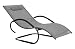 Produktbild Meerweh Aluminium Schwingliege Deluxe XXL, grau, 160 x 75 x 85 cm, 74048