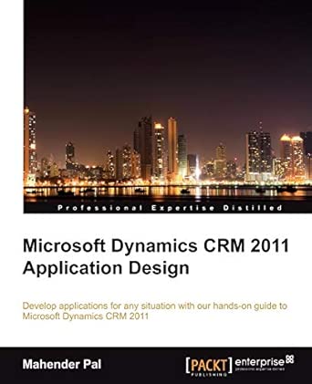 Microsoft Dynamics CRM 2011 Application Design book cover