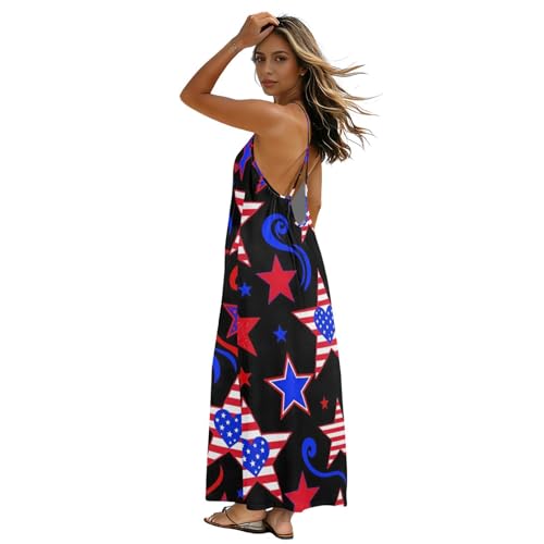 Robe caraco patriotique dos nu décontractée taille M