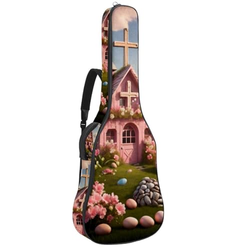 Housse guitare acoustique universelle 101-106 cm rose et multicolore