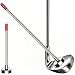JUNNEE Golf Alignment Rods, Golf Alignment Stick Corrector Lie Angle Tool, Golf Swing Training Aids Aiming Stick - Golf Club Face Aim, Visualize and Align Your Golf Shot (3-L-RED)