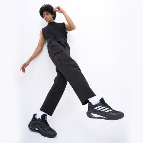 Image of FAUSTO Men's Breathable Sport Shoes|Memory Cushion and Anti-Skid Bounce Back Phylon Sole|Athleisure Running Shoes|Lace Up Walking Shoes|Gym Shoes