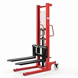 Einfache Manövrierbarkeit Handstapler 1T 115 cm Gabel C-Kanal Stahl mit Bremse for Lagerhalle