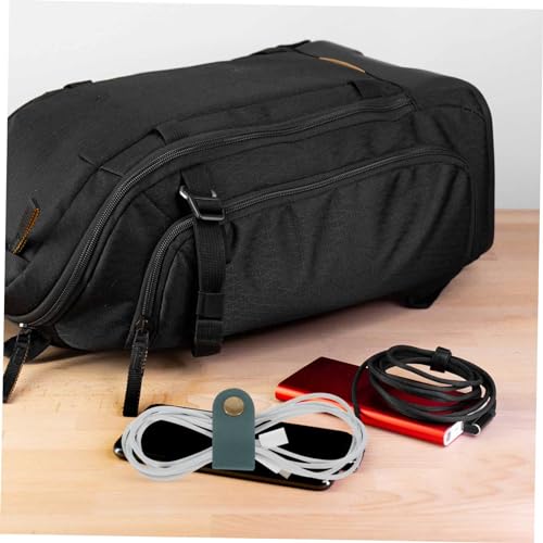 Organizador de Cables Uonlytech 5 piezas de Cuero Correa para Gestión de Cables para USB y Auriculares miniatura 2