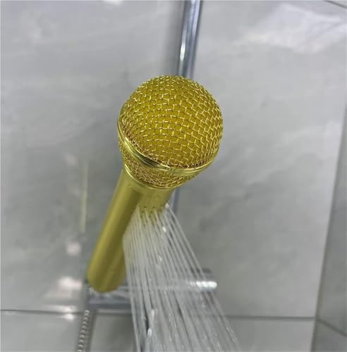 Regadera en forma de micrófono Young Chii, material de aleación de aluminio aeroespacial, textura metálica miniatura 3