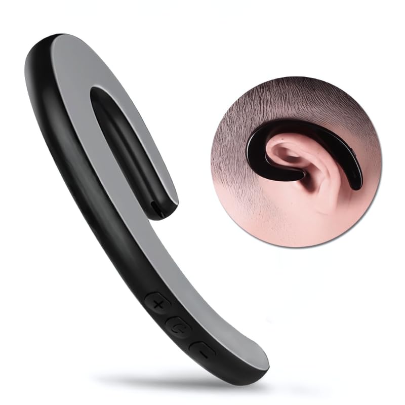 {𝐃𝐞𝐚𝐥 𝐎𝐟 𝐓𝐡𝐞 𝐃𝐚𝐲 𝟏𝟎 𝐲𝐞𝐚𝐫𝐬 𝐰𝐚𝐫𝐫𝐚𝐧𝐭𝐲) Wireless Bluetooth Ultra-Thin Ear Hook Earbud for Sports - Universal in-Ear Headset with Mic |Noise Reduction