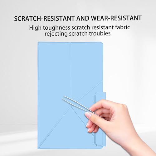 Image of Magnetic Case for Samsung Galaxy Tab S11 Ultra 14.6 Inch 2025 - Model SM-X930 /SM-X936 Tablet with S-Pen Holder, Auto Wake /Sleep Smart Tablet Cover, Ice Blue