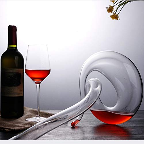 CJTMY Déconteur de Verre Creative Snake en Forme de Serpent de série 1.1 / 2L Distributeur de vin de vin Flagon Hotel Bar Home Cuisine Decoration Fournitures (Size : 1150ml) - Image 4