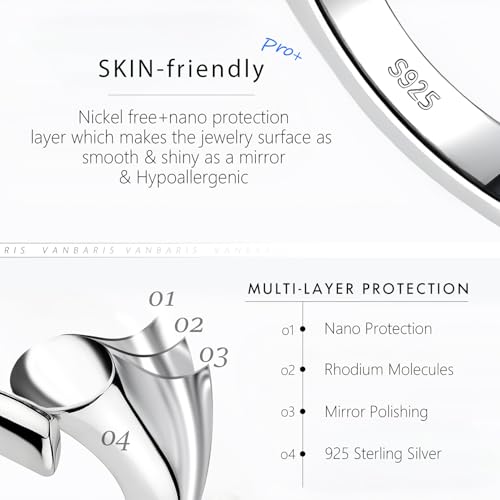 image for VANBARIS Gold Necklace Extender 14K, Necklace Extenders Gold 925 Sterl