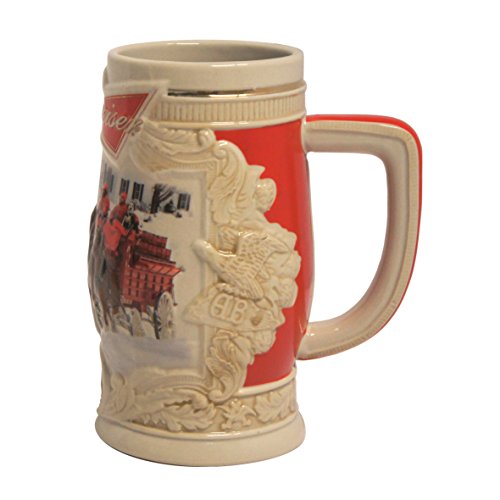 Boelter Brands Budweiser 2014 Holiday Ceramic Stein, 31-Ounce, White #TOP2