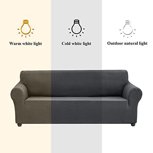 Joccun Stretch Chair Couch Cover,1-Piece Water Repellent Sofa Slipcover Spandex Jacquard Fabric Sofa Covers With Elastic Bottom,Washable Furniture Protector For Dogs,Cats,Kids(Armchair,Charcoal) #TOP2