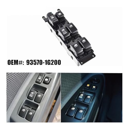 Commande lève-vitre électrique KIA Rio finition robuste interrupteur premium 935701G200 - 2