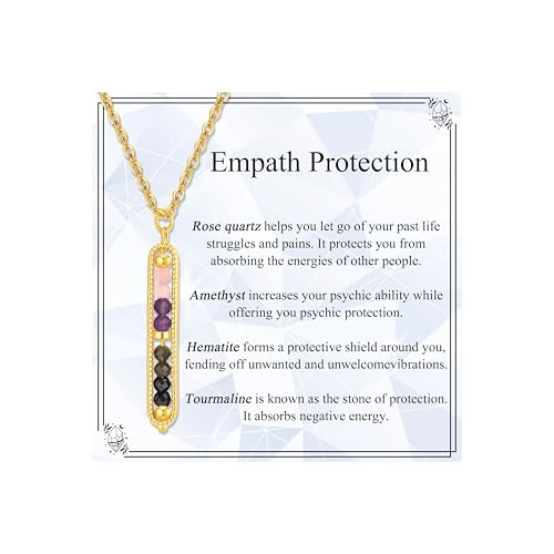 JoycuFF Healing Crystals Necklace for Women Crystals And Healing Stones Protection Necklace Crystal Jewelry for Women