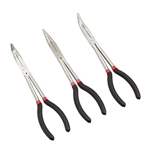 Amazon Basics Long Reach Pliers Set - 3-Piece