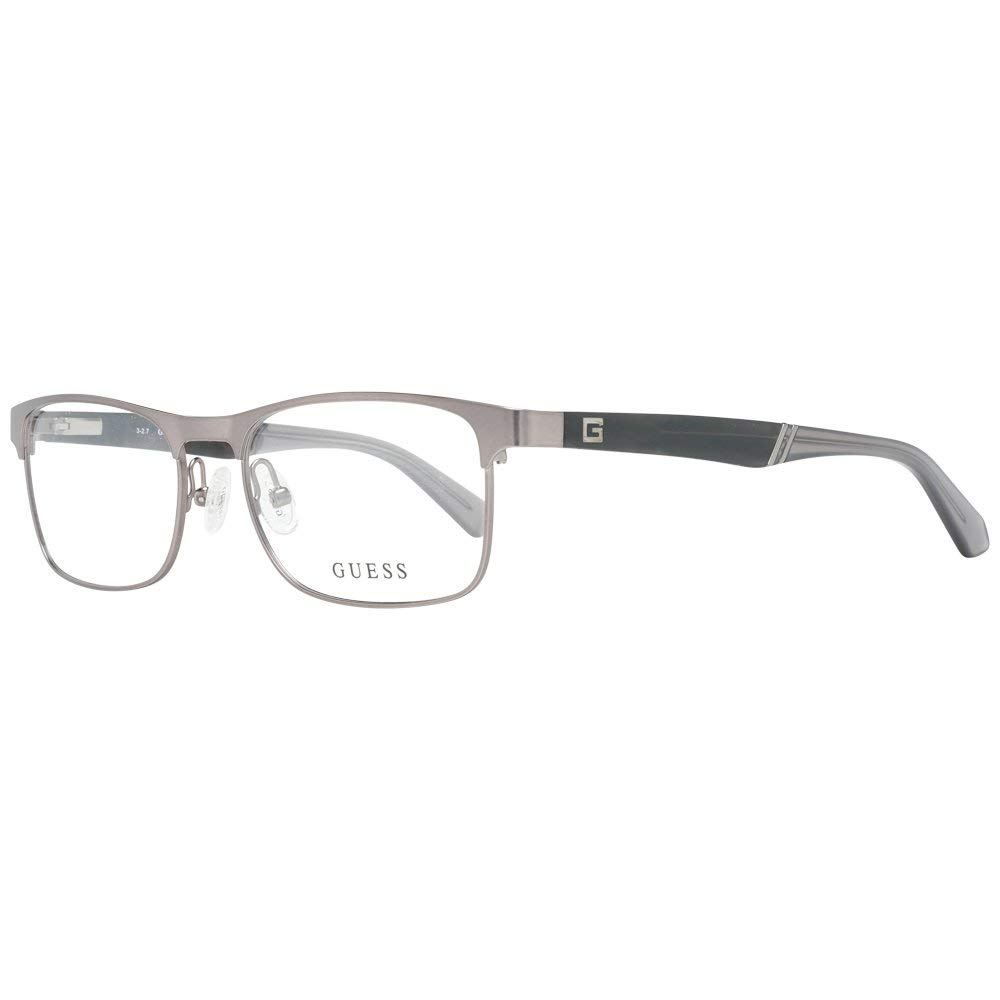 Guess GU1952 Eyeglass Frames - Matte Gunmetal Frame, Matte Gunmetal Lenses, 53 mm Lens GU195253009