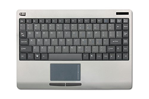 Adesso WKB-4000US - 2.4 GHz RF Wireless SlimTouch Mini Keyboard with Touchpad