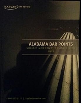 Paperback Kaplan Alabama Bar Points Subject Memorization and Review 2013 Book