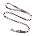 Mendota Pet Snap Leash - British-Style Braided Dog Lead, Made in The USA - Pink Chocolate, 3/8 in x 6 ft - for Small/Medium Breeds