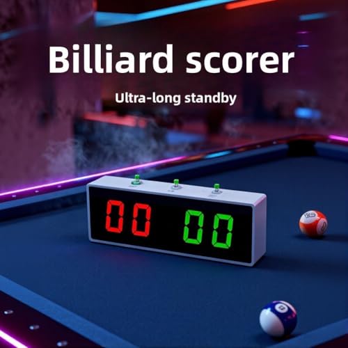 Compteur de billard électronique rechargeable écran bicolore et buzzer - 5