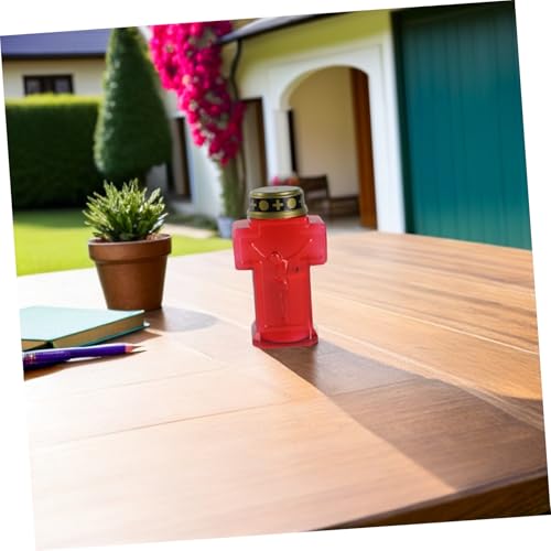 Velas de Cruz LED Rojas: Obsequios Conmemorativos y Detalles Litúrgicos 6