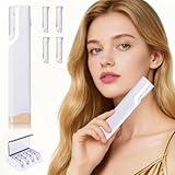 Rechargeable Sonic Dermaplane Razor for Women Face, 2-in-1 Painless Facial Hair Removal & Exfoliation Tool with 5 Japanese Medical-Grade Steel Replacement Blades, Smooth & Safe, Portable Beauty Devic