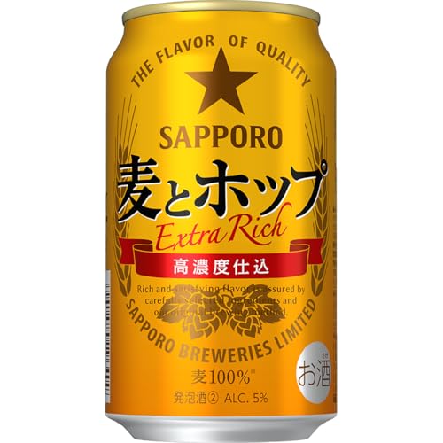 サッポロ 麦とホップ [新ジャンル 発泡酒 350ml×24本 ]