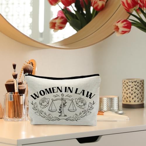 Lawyer Gifts for Women, Lawyer Makeup Bag, Law School Graduation Gifts, Women in Law Cosmetic Bags Makeup Pouch