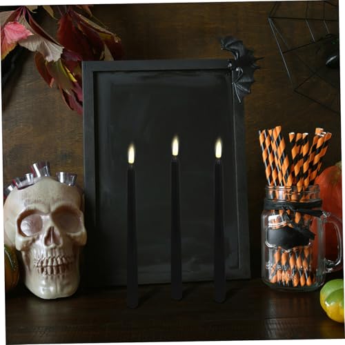 Velas LED de Halloween Mipcase, 6 lámparas sin llama eléctricas para decoración de interior 5