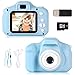 ZStarlite Fotocamera Bambini, Macchina Digitale Bambini, 1080P 2.0" HD Selfie Registratore Kids Videocamera, Bambini 3-10 Anni con Scheda SD da 32GB SD, Lettore di Schede (Blu)