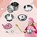 Mini Pots and Pans Set,11PCS/Set Stainless Steel Cooking Utensils Kitchen Accessories Kitchenware Gift Perfect for Role-Play